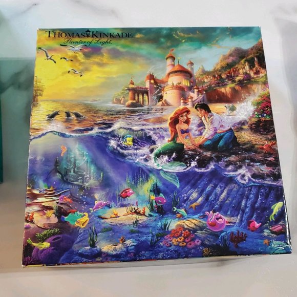 Disney Little Mermaid Thomas Kinkade Puzzle - Picture 1 of 7